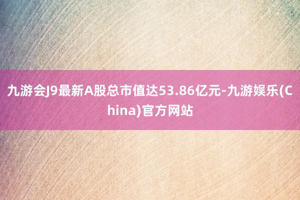 九游会J9最新A股总市值达53.86亿元-九游娱乐(China)官方网站